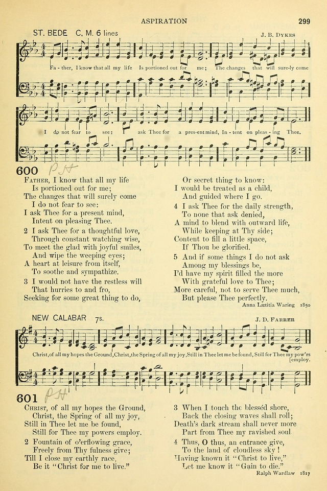 The Church Hymnary: a collection of hymns and tunes for public worship page 299