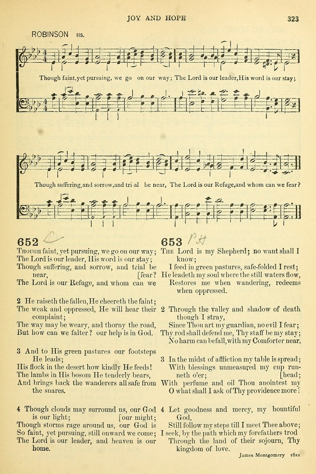 The Church Hymnary: a collection of hymns and tunes for public worship page 323