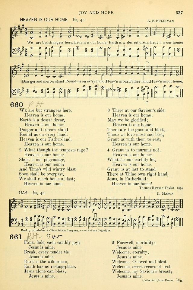 The Church Hymnary: a collection of hymns and tunes for public worship page 327
