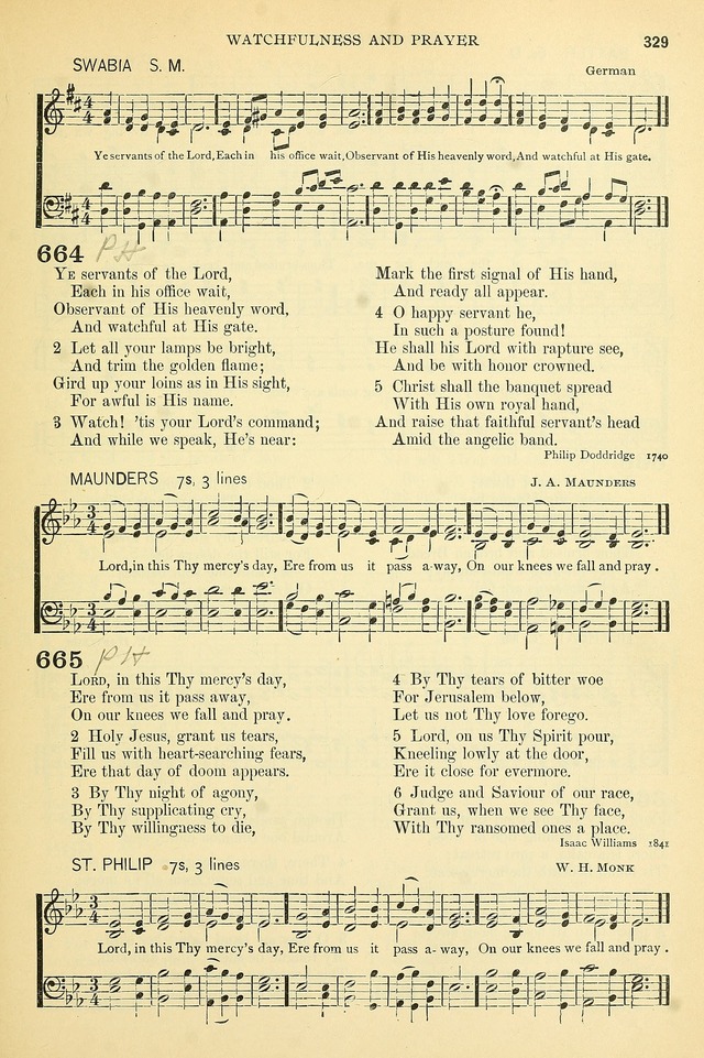 The Church Hymnary: a collection of hymns and tunes for public worship page 329