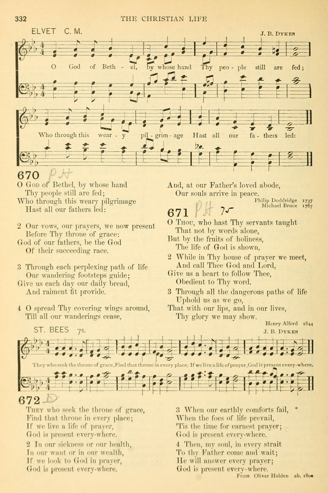 The Church Hymnary: a collection of hymns and tunes for public worship page 332