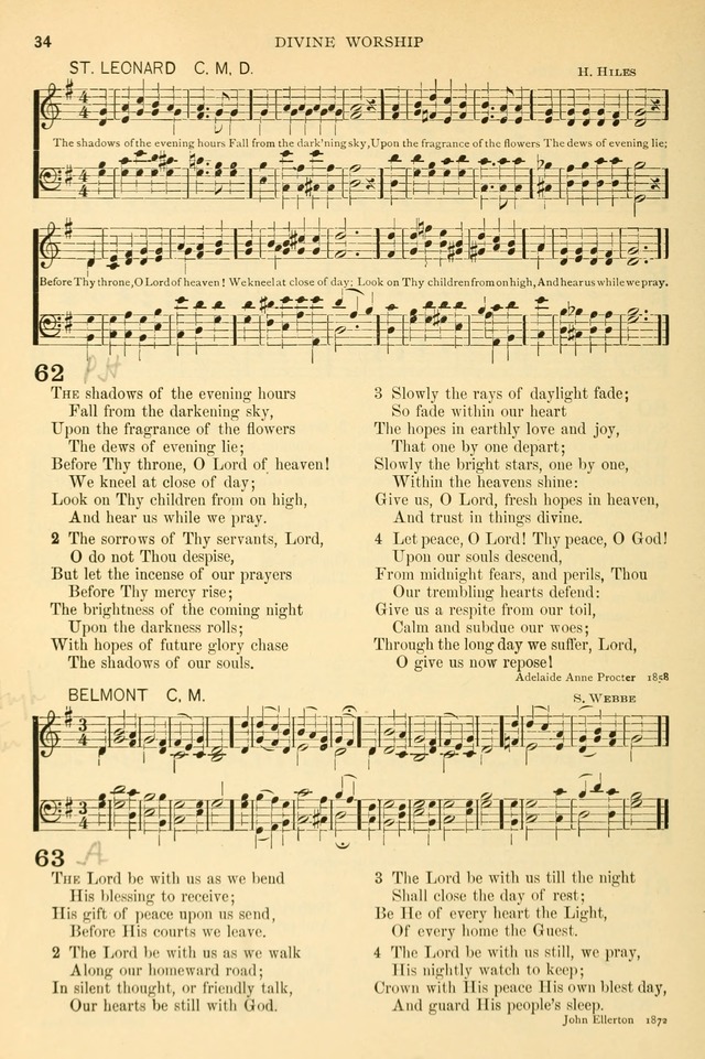 The Church Hymnary: a collection of hymns and tunes for public worship page 34