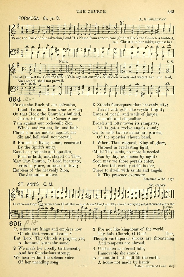 The Church Hymnary: a collection of hymns and tunes for public worship page 343