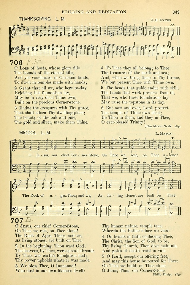The Church Hymnary: a collection of hymns and tunes for public worship page 349