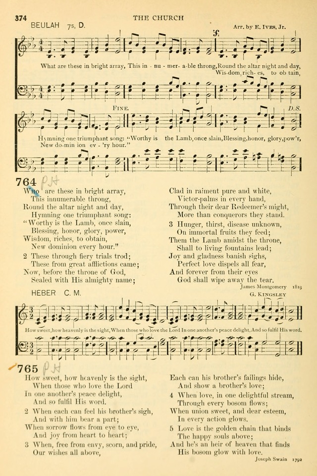 The Church Hymnary: a collection of hymns and tunes for public worship page 374