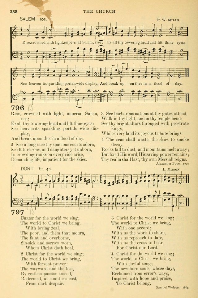 The Church Hymnary: a collection of hymns and tunes for public worship page 388