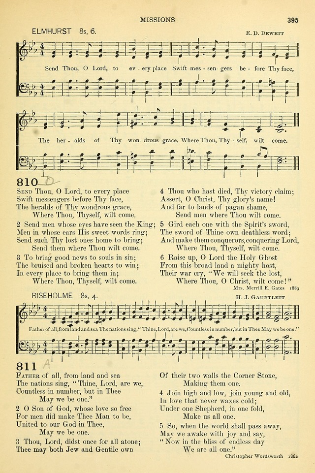 The Church Hymnary: a collection of hymns and tunes for public worship page 395