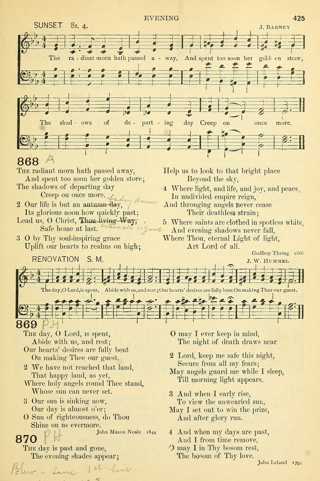 The Church Hymnary: a collection of hymns and tunes for public worship page 425