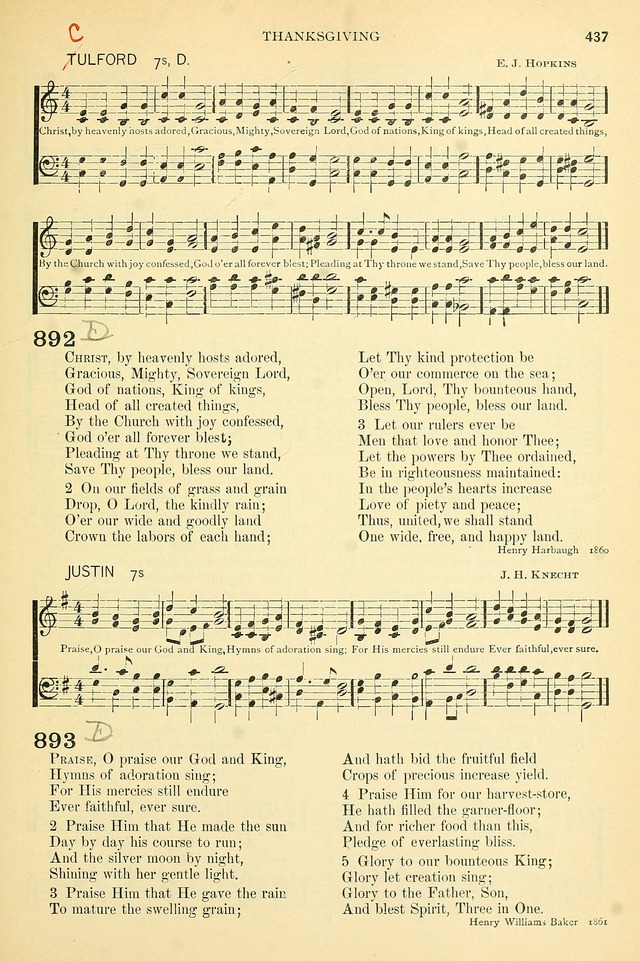The Church Hymnary: a collection of hymns and tunes for public worship page 437