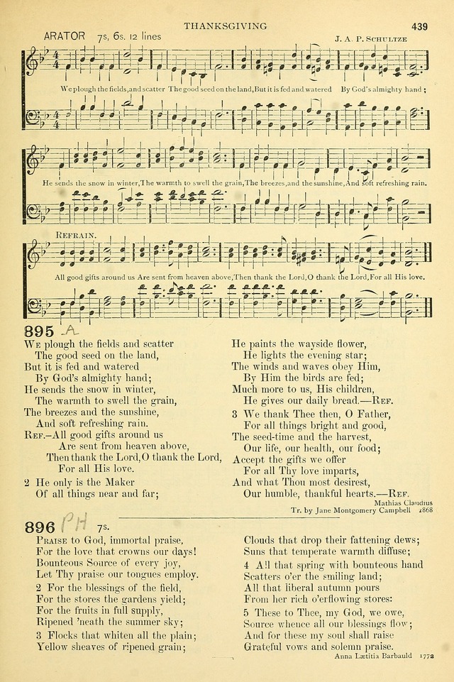 The Church Hymnary: a collection of hymns and tunes for public worship page 439