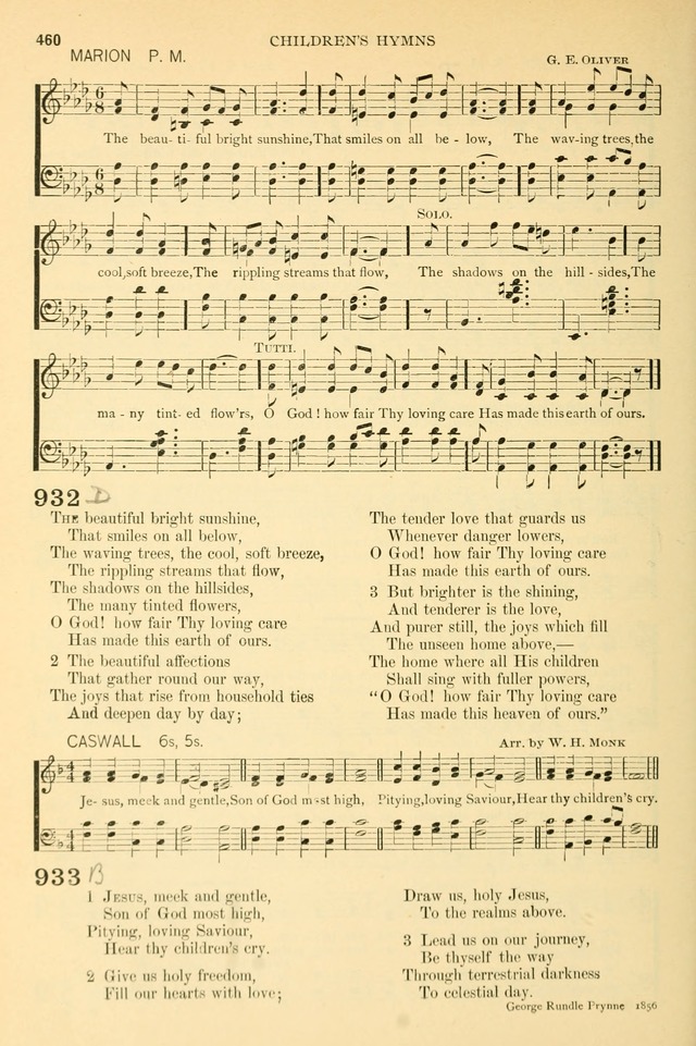 The Church Hymnary: a collection of hymns and tunes for public worship page 460