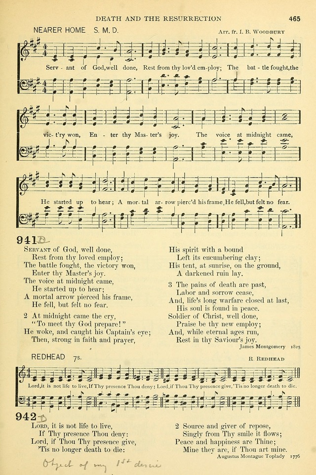 The Church Hymnary: a collection of hymns and tunes for public worship page 465