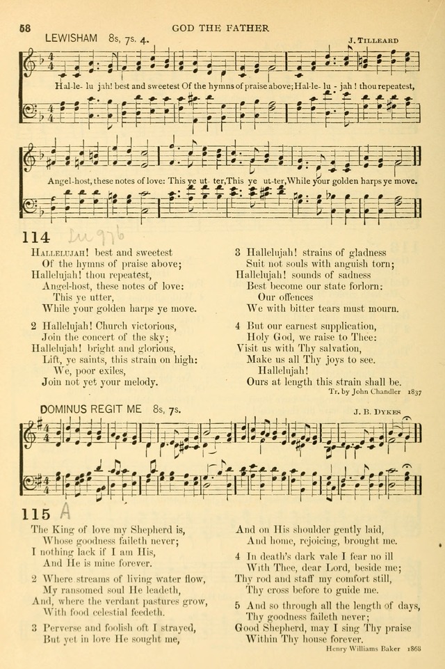The Church Hymnary: a collection of hymns and tunes for public worship page 58
