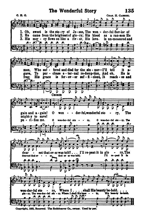 Choice Hymns of the Faith page 123