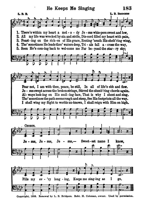 Choice Hymns of the Faith page 169