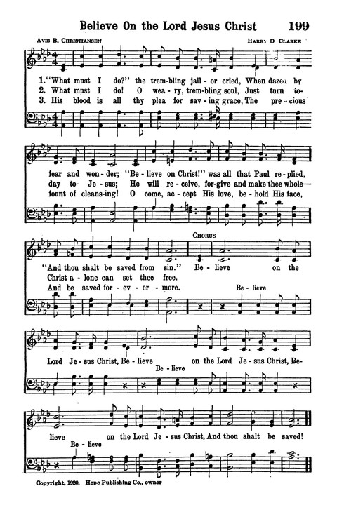 Choice Hymns of the Faith page 185