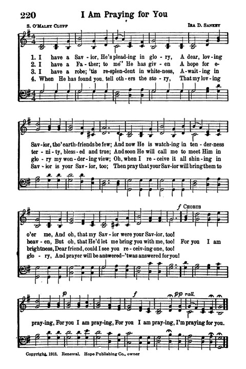 Choice Hymns of the Faith page 204
