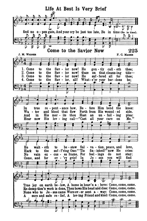 Choice Hymns of the Faith page 209