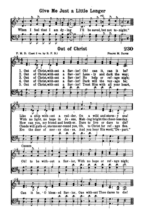 Choice Hymns of the Faith page 213