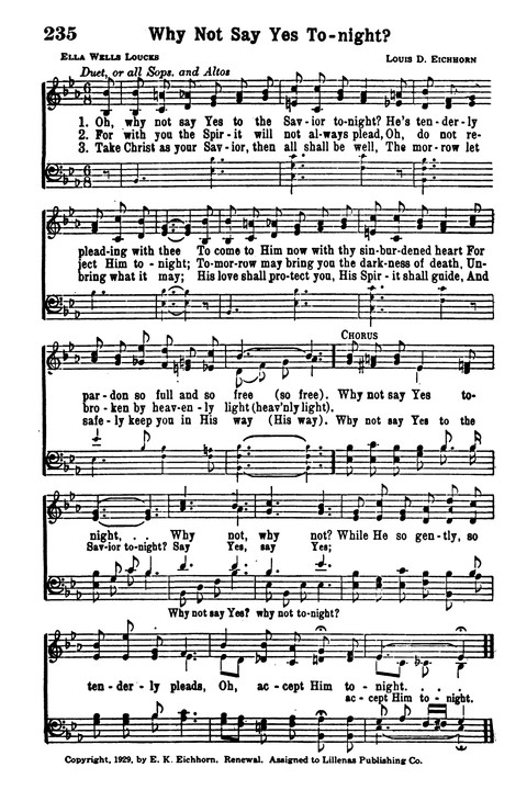 Choice Hymns of the Faith page 218