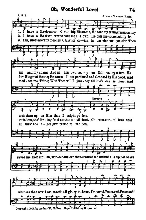 Choice Hymns of the Faith page 65