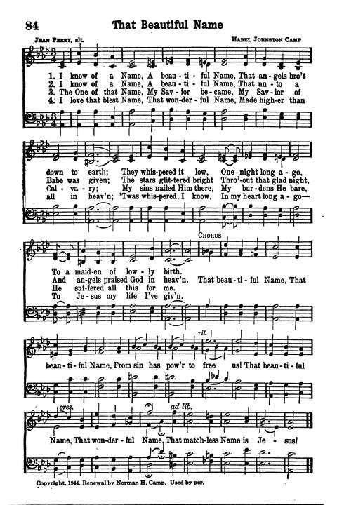 Choice Hymns of the Faith page 74