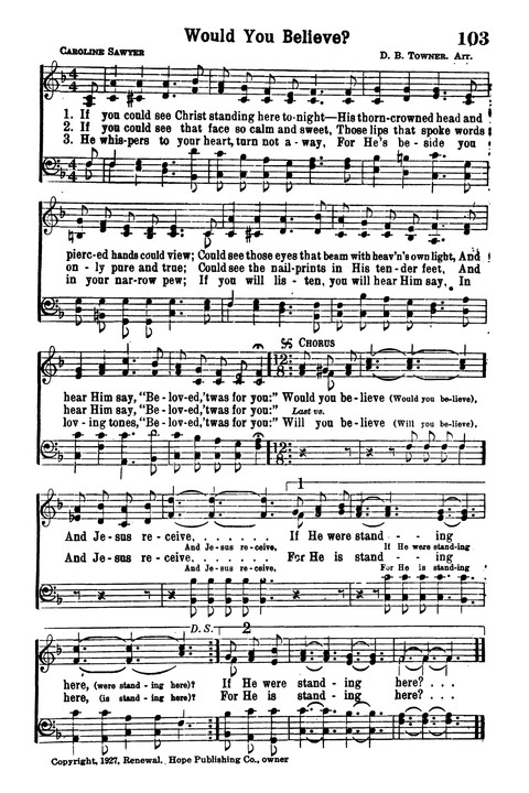 Choice Hymns of the Faith page 93