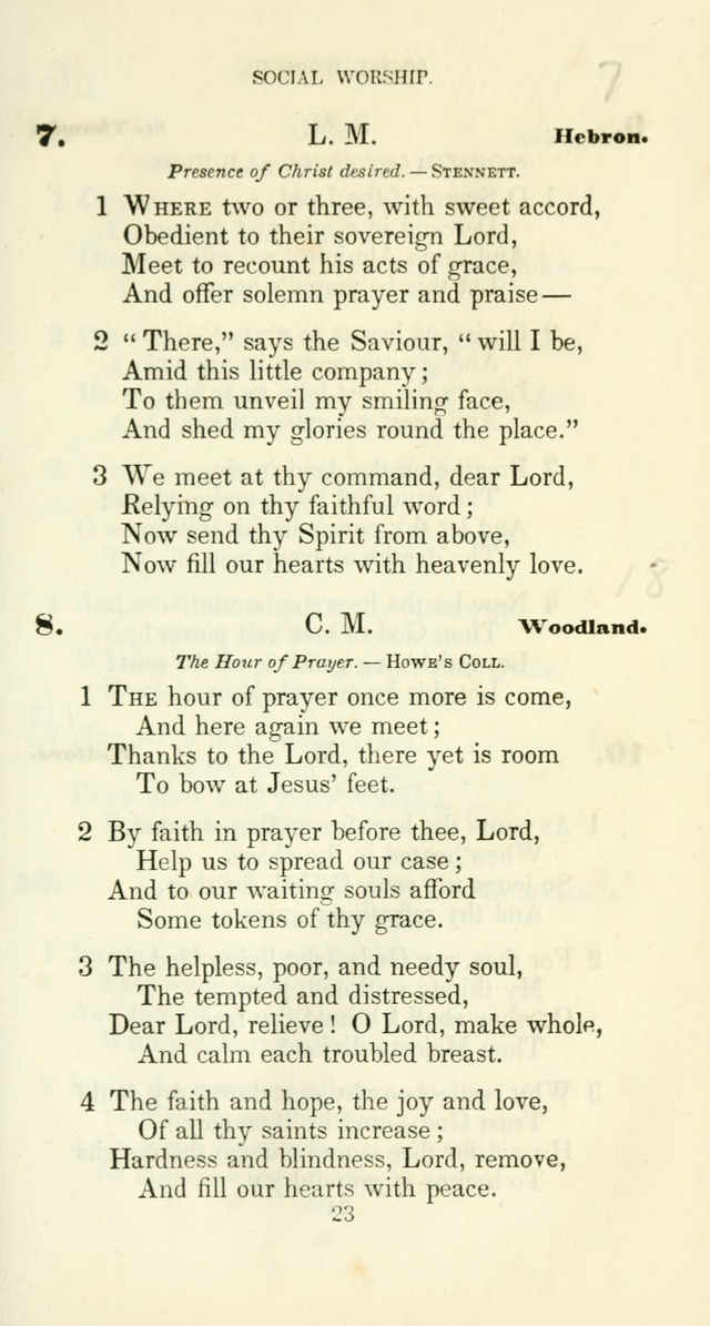 The Christian Melodist: a new collection of hymns for social religious worship page 23
