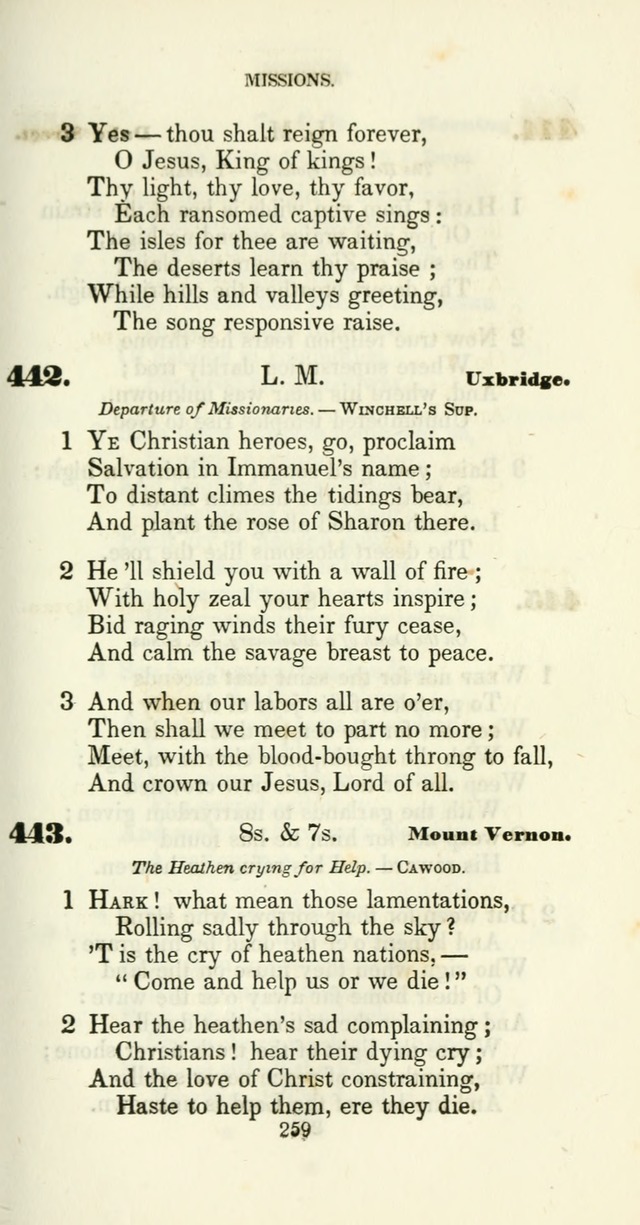 The Christian Melodist: a new collection of hymns for social religious worship page 261
