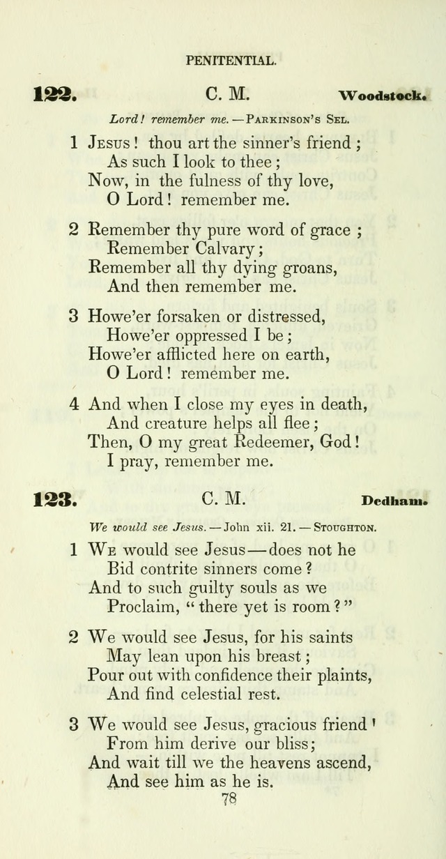 The Christian Melodist: a new collection of hymns for social religious worship page 78