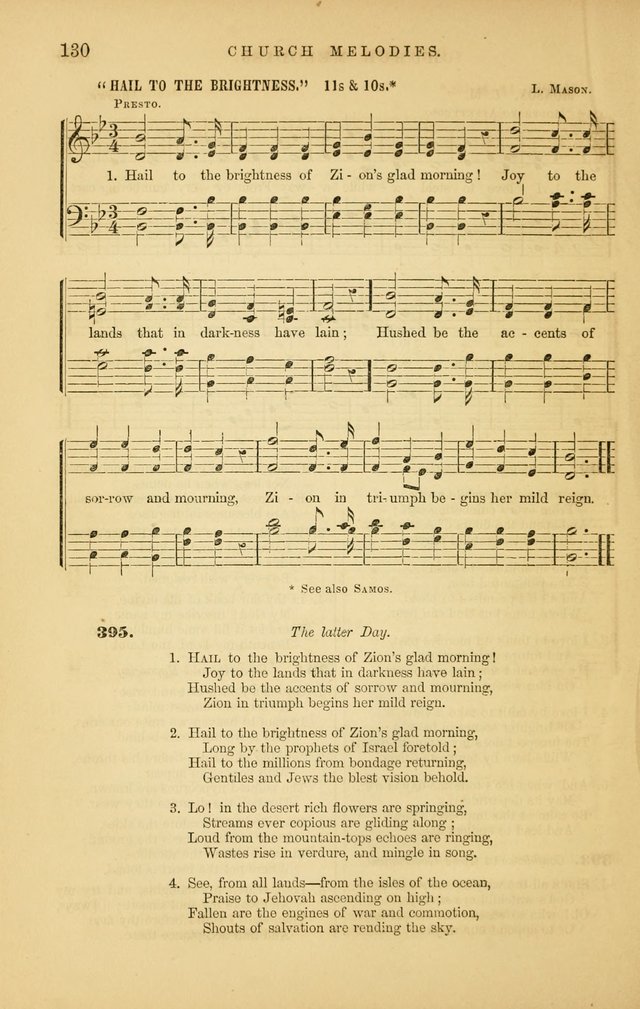 Church Melodies: collection of psalms and hymns, with appropriate music. For the use of congregations. page 130