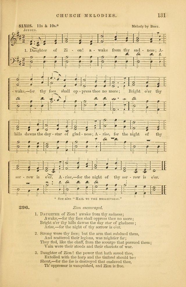 Church Melodies: collection of psalms and hymns, with appropriate music. For the use of congregations. page 131