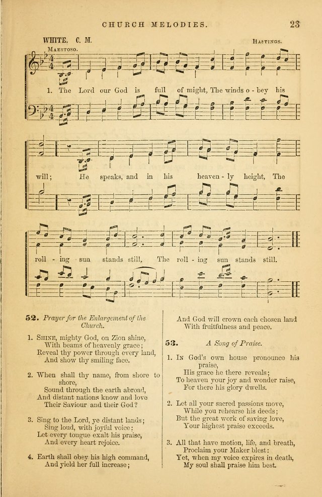 Church Melodies: collection of psalms and hymns, with appropriate music. For the use of congregations. page 23