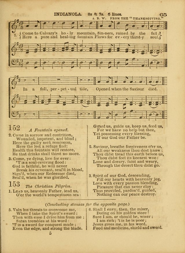 Cottage Melodies; a hymn and tune book, for prayer and social meetings and the home circle page 72