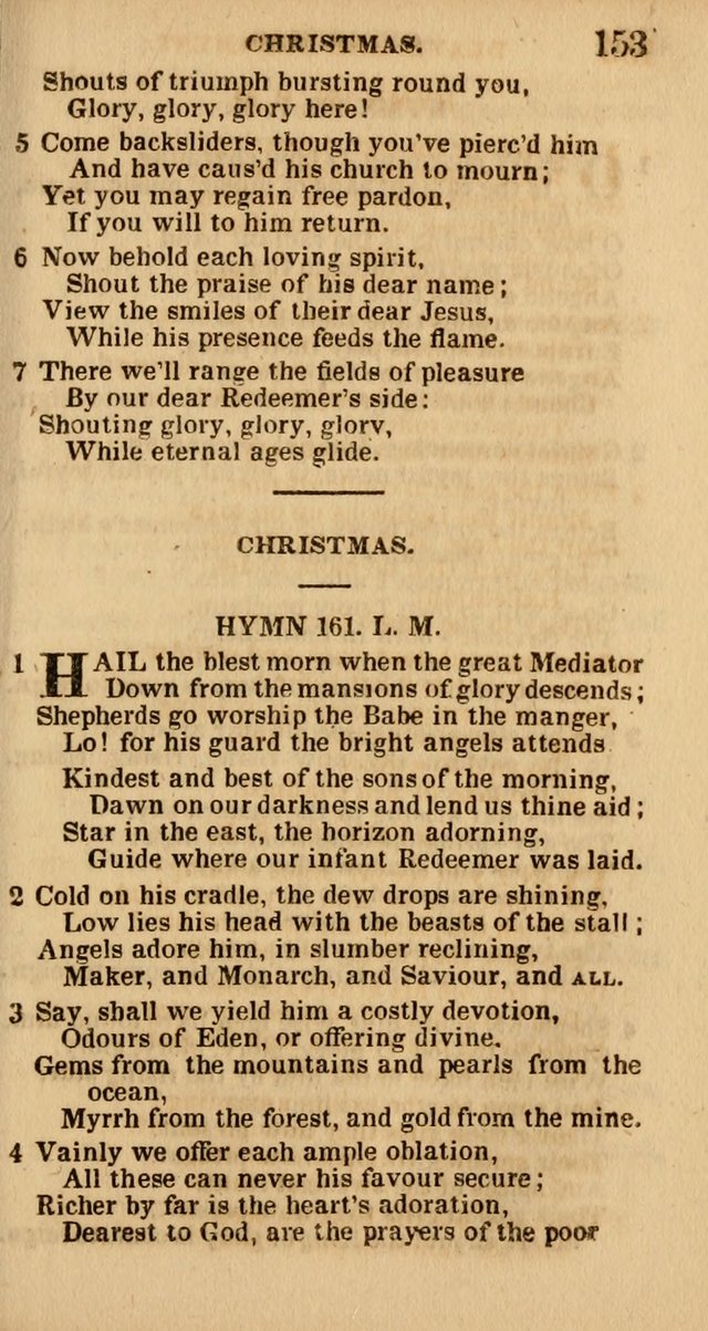 The Camp-Meeting Chorister: or, a collection of hymns and spiritual songs, for the pious of all denominations. To be sung at camp meetings, during revivals of religion, and on other occasions page 155