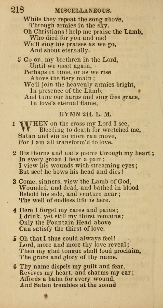 The Camp-Meeting Chorister: or, a collection of hymns and spiritual songs, for the pious of all denominations. To be sung at camp meetings, during revivals of religion, and on other occasions page 220