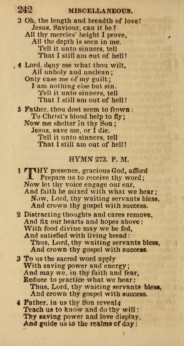The Camp-Meeting Chorister: or, a collection of hymns and spiritual songs, for the pious of all denominations. To be sung at camp meetings, during revivals of religion, and on other occasions page 244