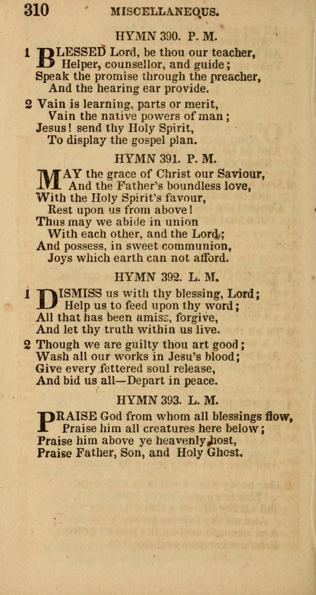 The Camp-Meeting Chorister: or, a collection of hymns and spiritual songs, for the pious of all denominations. To be sung at camp meetings, during revivals of religion, and on other occasions page 312