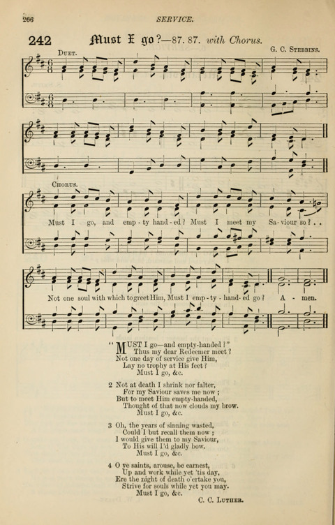 The Congregational Mission Hymnal: and Week-night service book page 260