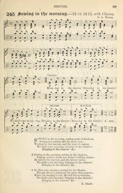 The Congregational Mission Hymnal: and Week-night service book page 263