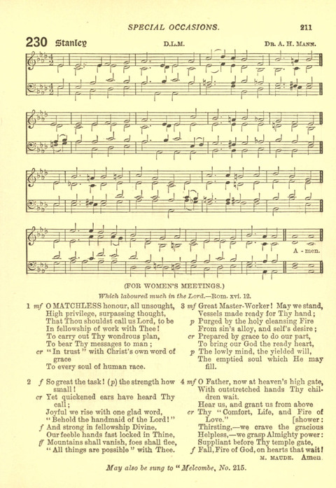 The Church Missionary Hymn Book page 209