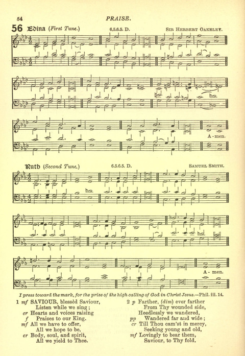 The Church Missionary Hymn Book page 52