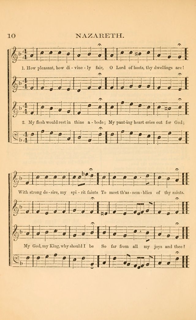 Church music: with selections for the ordinary occasions of public and social worship, from the Psalms and hymns of the Presbyterian Church in the United States of America page 10