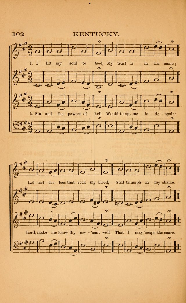 Church music: with selections for the ordinary occasions of public and social worship, from the Psalms and hymns of the Presbyterian Church in the United States of America page 102