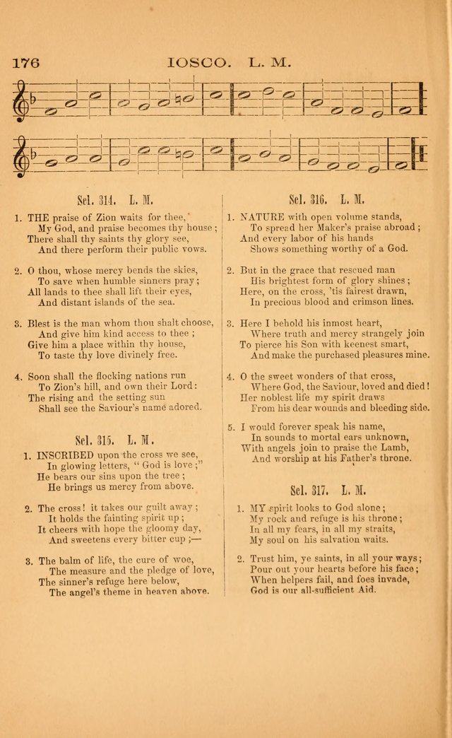 Church music: with selections for the ordinary occasions of public and social worship, from the Psalms and hymns of the Presbyterian Church in the United States of America page 176