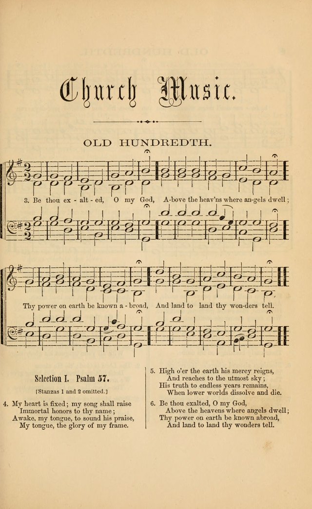 Church music: with selections for the ordinary occasions of public and social worship, from the Psalms and hymns of the Presbyterian Church in the United States of America page 7
