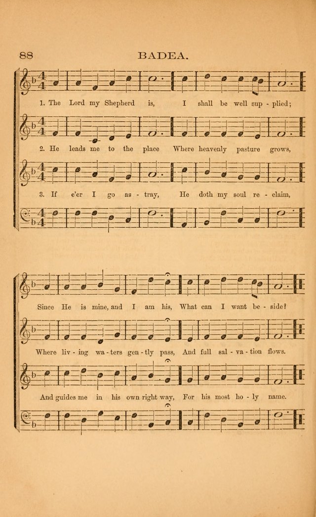 Church music: with selections for the ordinary occasions of public and social worship, from the Psalms and hymns of the Presbyterian Church in the United States of America page 88