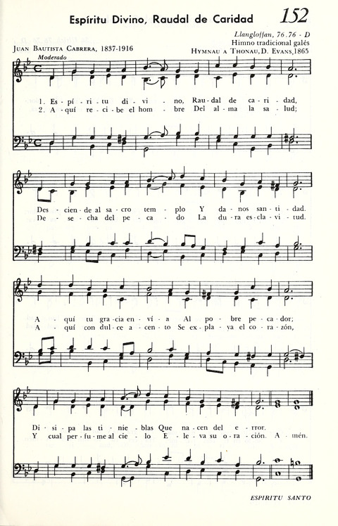 Cántico Nuevo: Himnario Evangelico page 167