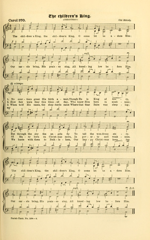 Carols Old and Carols New: for use at Christmas and other seasons of the Christian year page 319