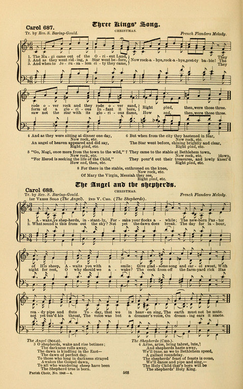 Carols Old and Carols New: for use at Christmas and other seasons of the Christian year page 578